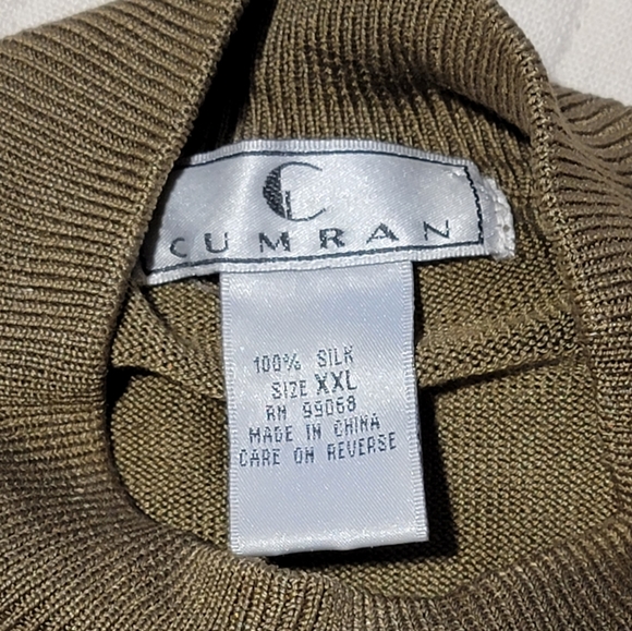 2 Men's Mockneck Silk/Wool Pull-over Sweaters Paul Fredrick & Cumran - Picture 5 of 12